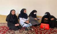 دیدار با مادر شهید و انجام مراقبت در منزل به مناسبت هفته سلامت